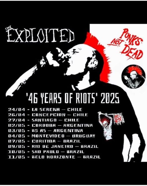 The Exploited Tour Poster 2025